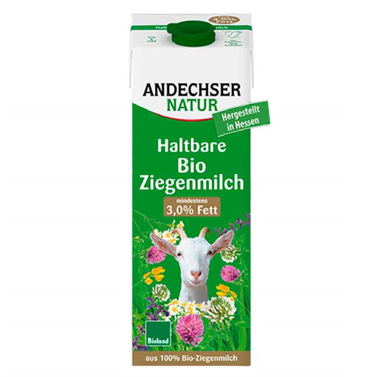 Andechser Natur Organic Goat Milk 3% Fat, 1L