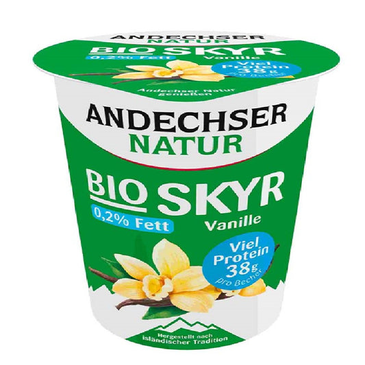 Andechser Natur Organic Skyr 0.2% Fat Vanilla Yogurt, 400g