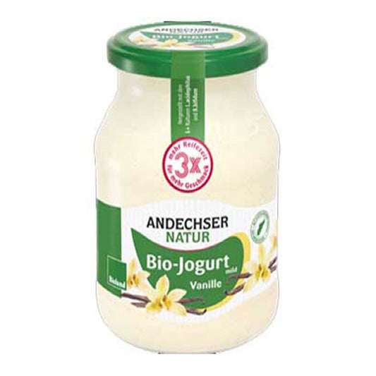 Andechser Organic Mild Vanilla Yoghurt 3.7%, 500g