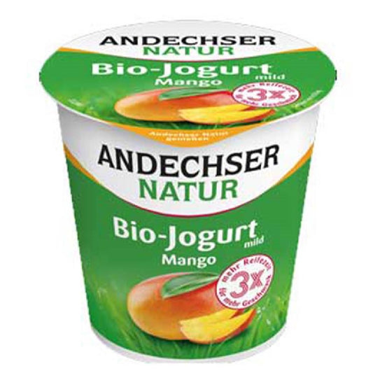 Andechser Organic Mild Yogurt Mango 3.7%, 150g