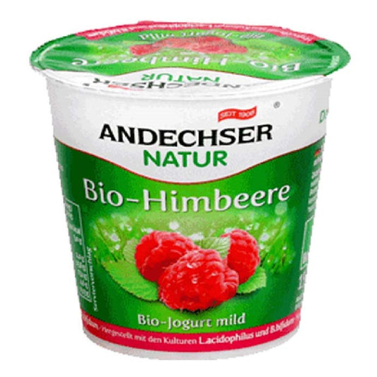 Andechser Organic Mild Yogurt Raspberry 3.7%, 150g