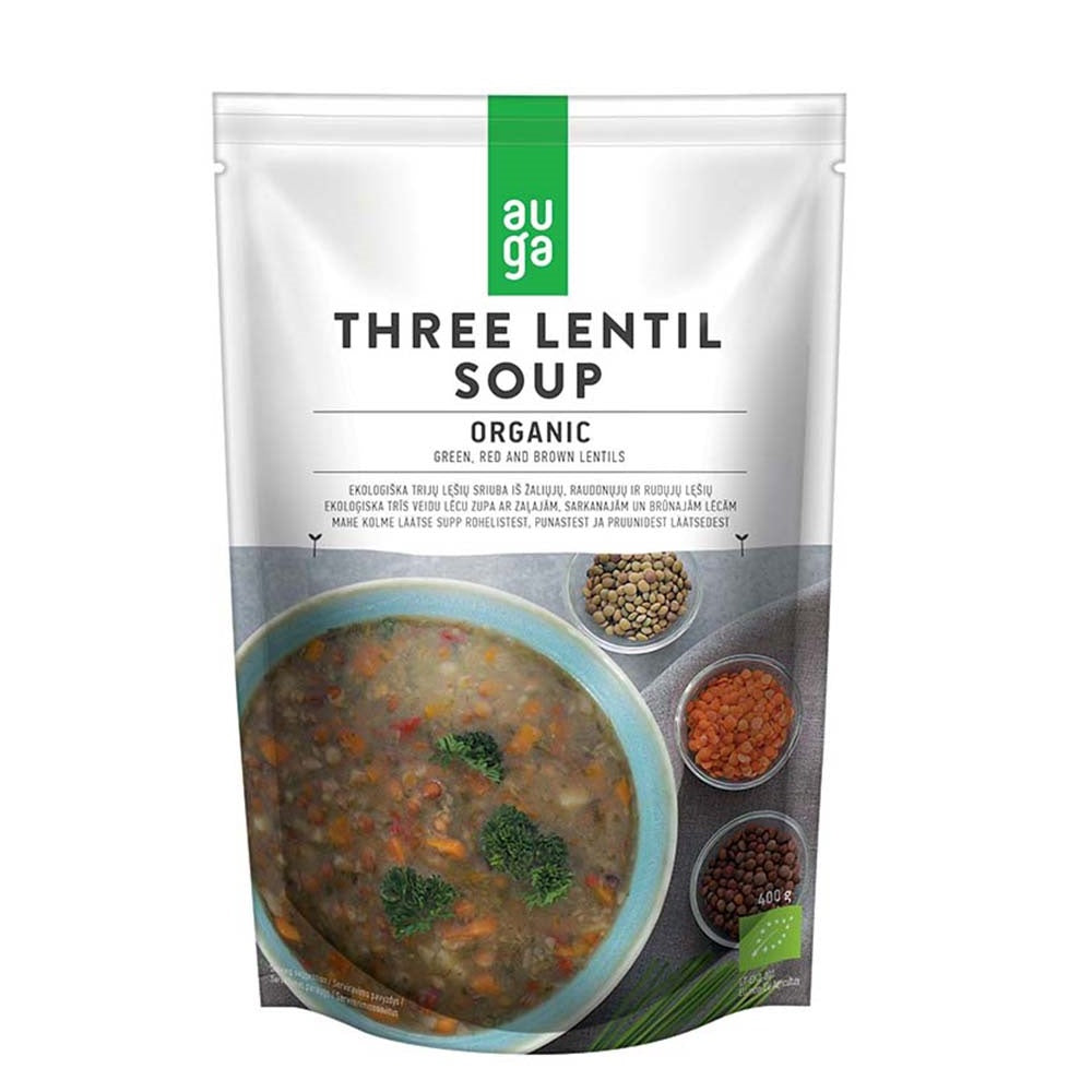 Auga Organic Three Lentil Soup, 400g