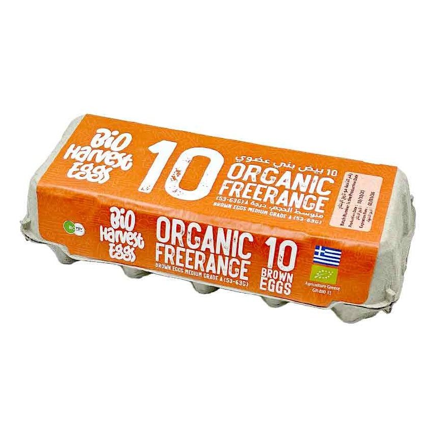 Bio Harvest Organic Free Range Brown Eggs, Pack of 10