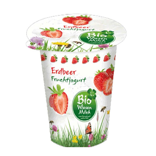 Bio WiesenMilch Organic Strawberry Fruit Yogurt, 150g