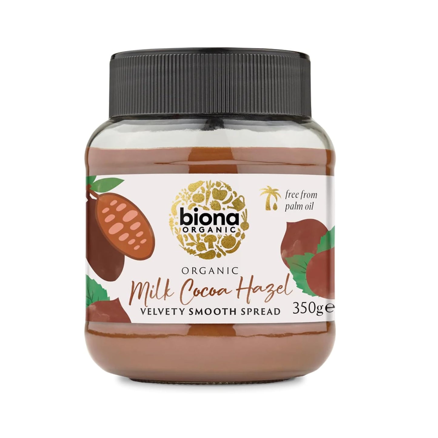 Biona Organic Milk Chocolate & Hazelnut Spread, 350 gm
