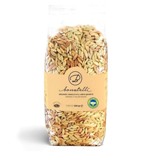 Bonatelli Organic 3 Pulses Risoni, 500g