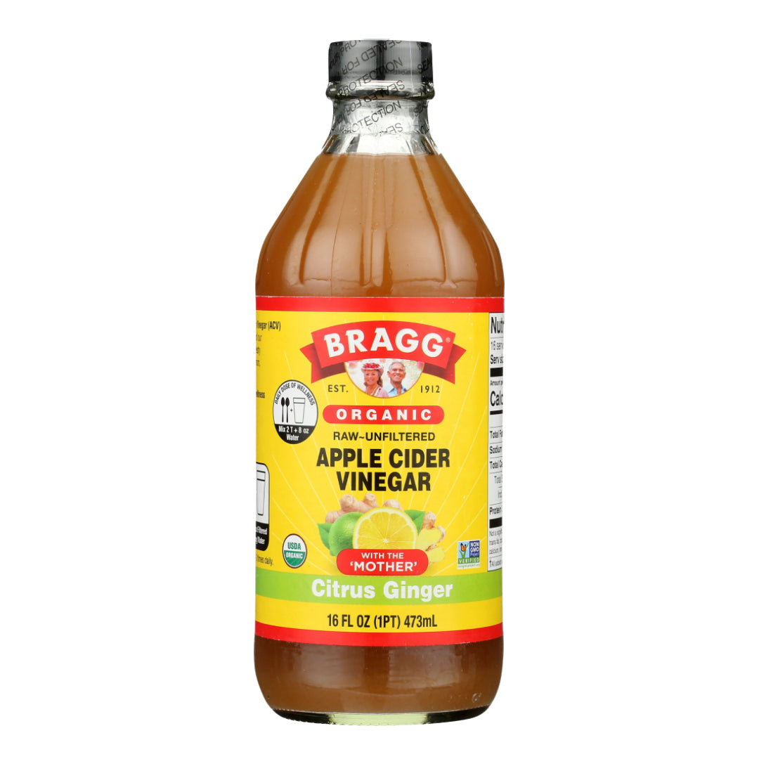 Bragg Organic Apple Cider Vinegar | Citrus Ginger | 473ml