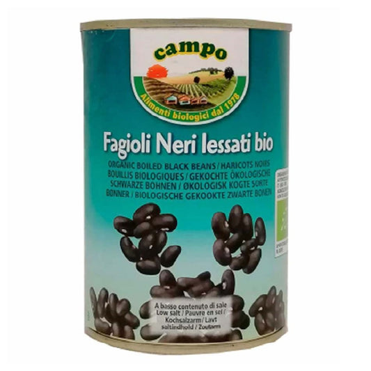 Campo Organic Boiled Black Beans, 400g