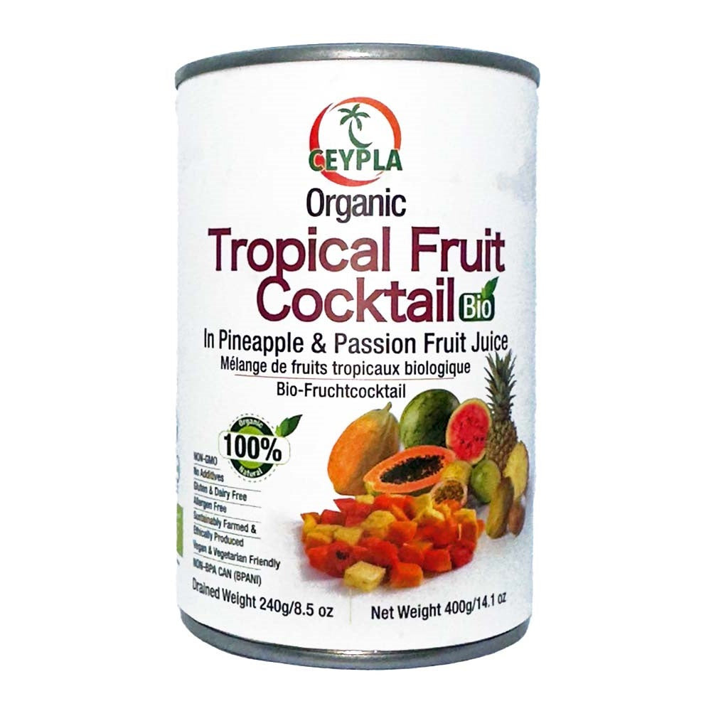 Ceypla Organic Tropical Fruit Cocktail No Added Sugar, 400g