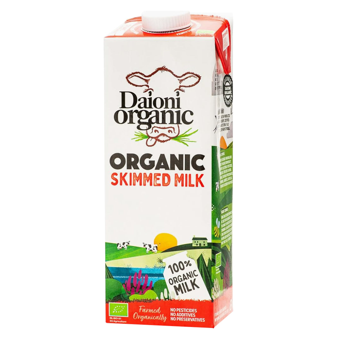 Organic Daioni Skimmed Milk From Netherlands, 1 Litre