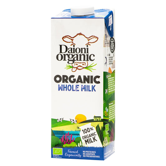 Organic Daioni Whole Milk From Netherlands, 1 Litre