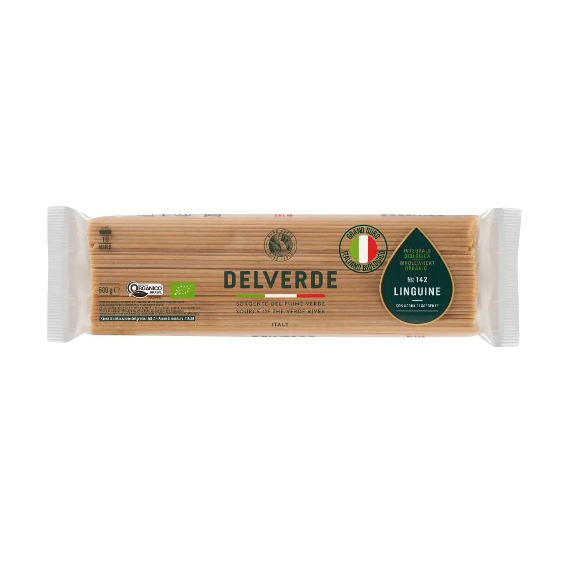 Delverde Organic Linguine Pasta Whole wheat, 500g