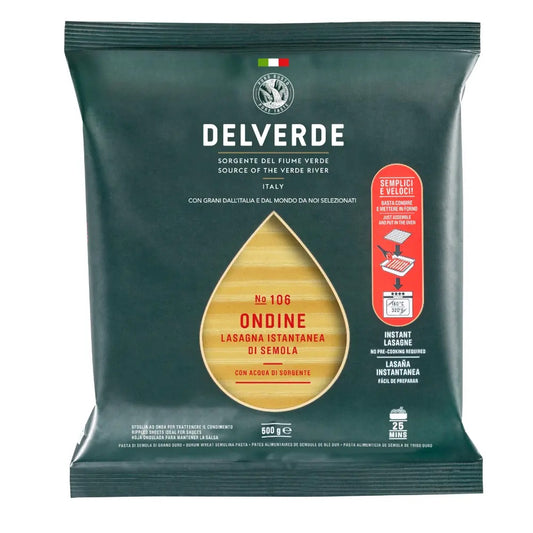 Delverde Organic Ondine Lasagna Semolina, 500g