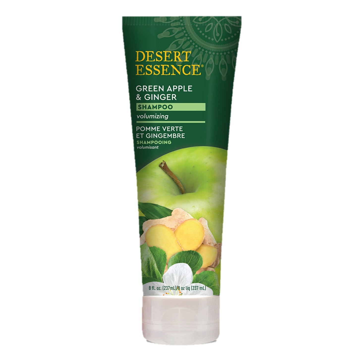 Desert Essence Organic Green Apple & Ginger Shampoo, 237ml