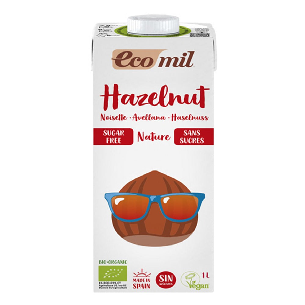 Ecomil Organic Hazelnut Drink Nature Sugar Free, 1L