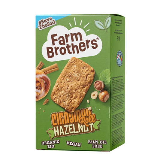 Farm Brothers Organic Hazelnut & Cinnamon Cookies, 135g