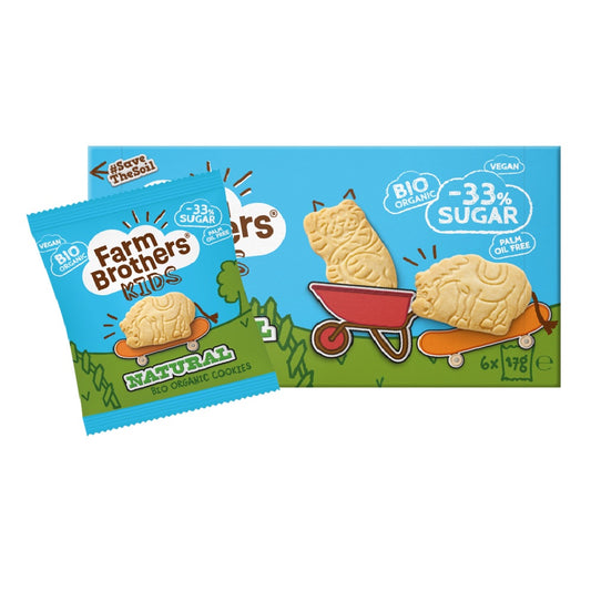 Farm Brothers Organic Kids Natural Cookies, 102g