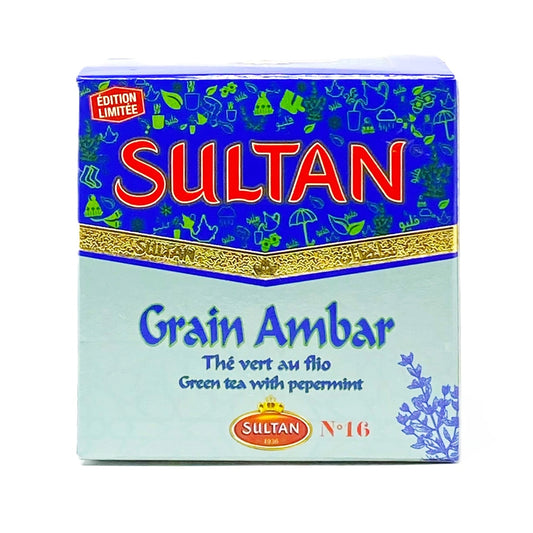 Sultan Grain Ambar Flio, Peppermint Moroccan Green Tea, 150g