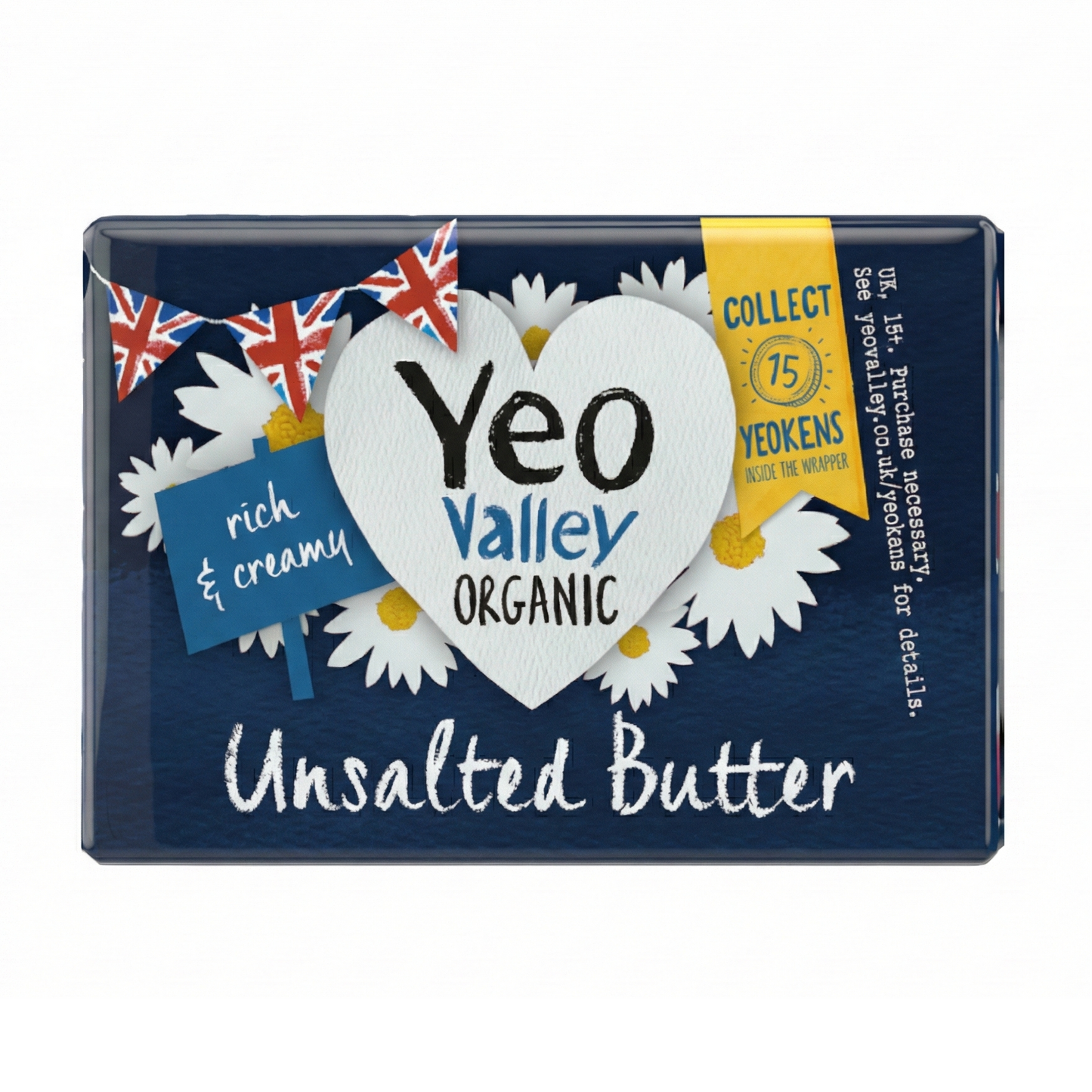 Yeo Valley Organic Unsalted Butter, 200g