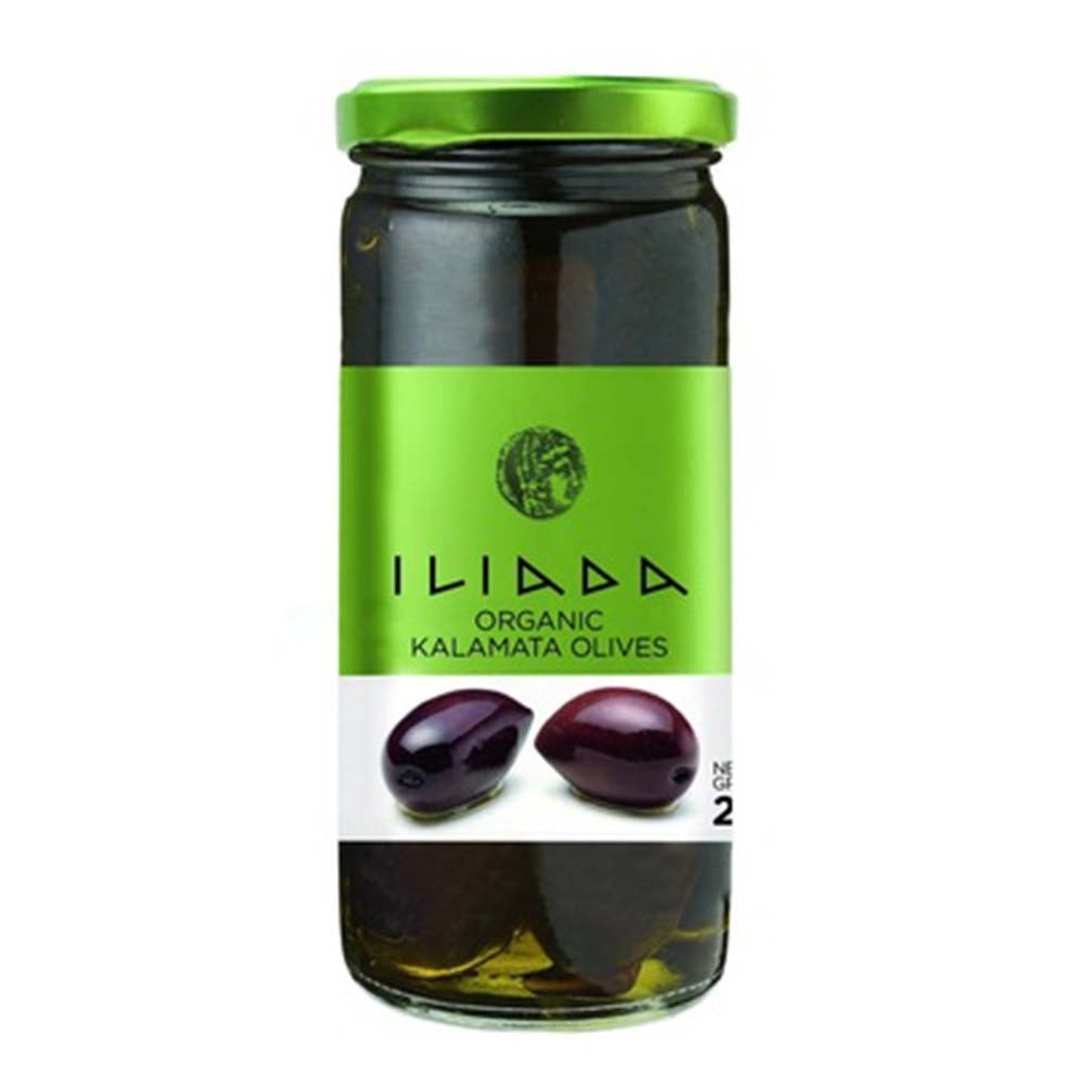 Iliada AgroVim Organic Kalamata Olives in Extra Virgin Olive Oil, 230g