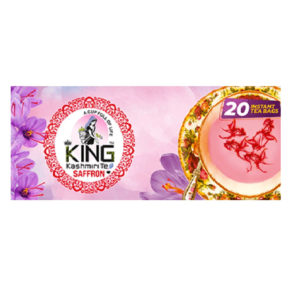 King Kashmiri Tea Saffron, 20 Teabags