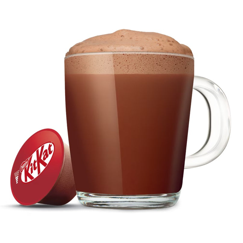 Dolce Gusto KitKat Hot Chocolate Capsules, Delicious Cocoa & Wafery Notes, 16 Capsules