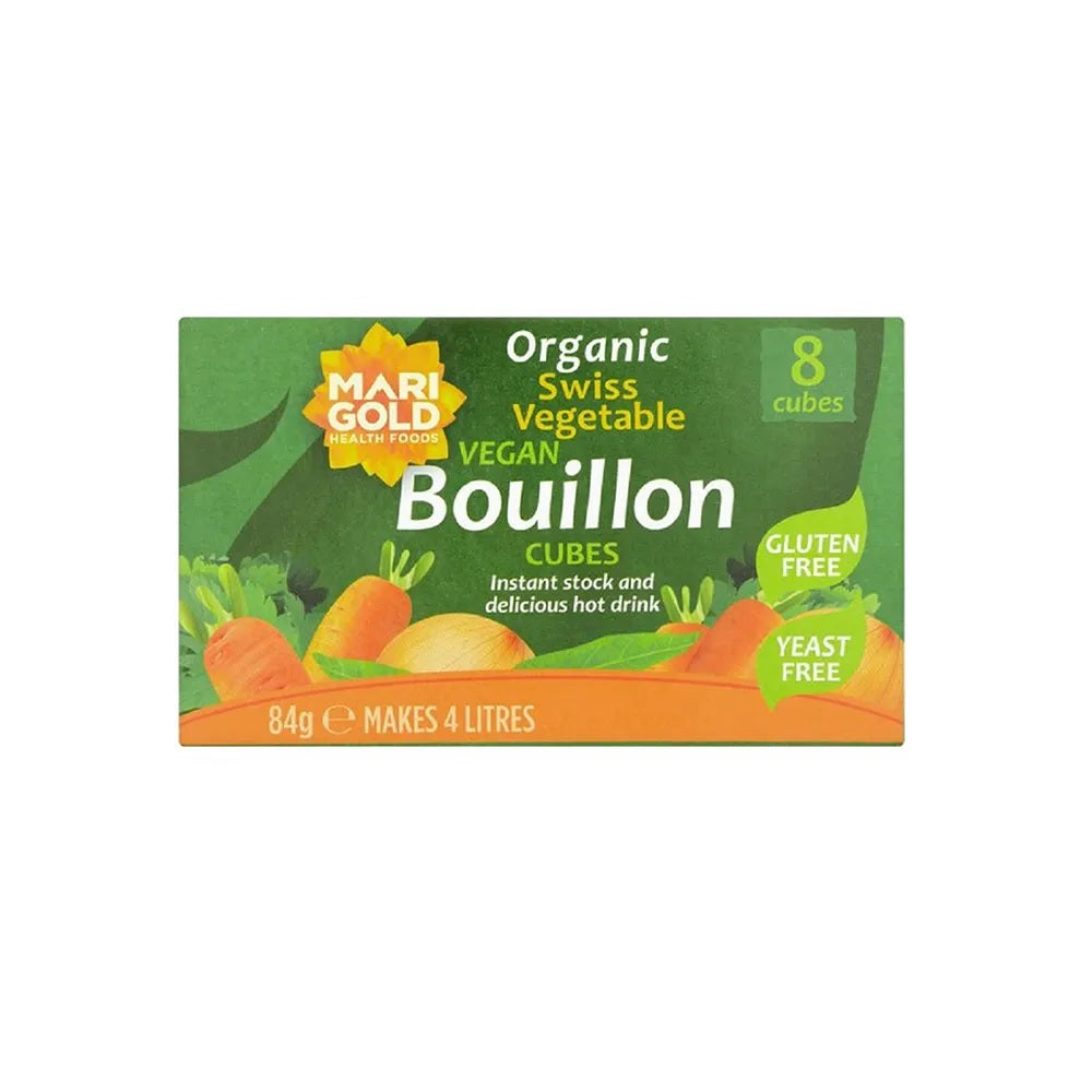 Marigold Organic Swiss Vegetable Bouillon Cubes Yeast Free, 84g