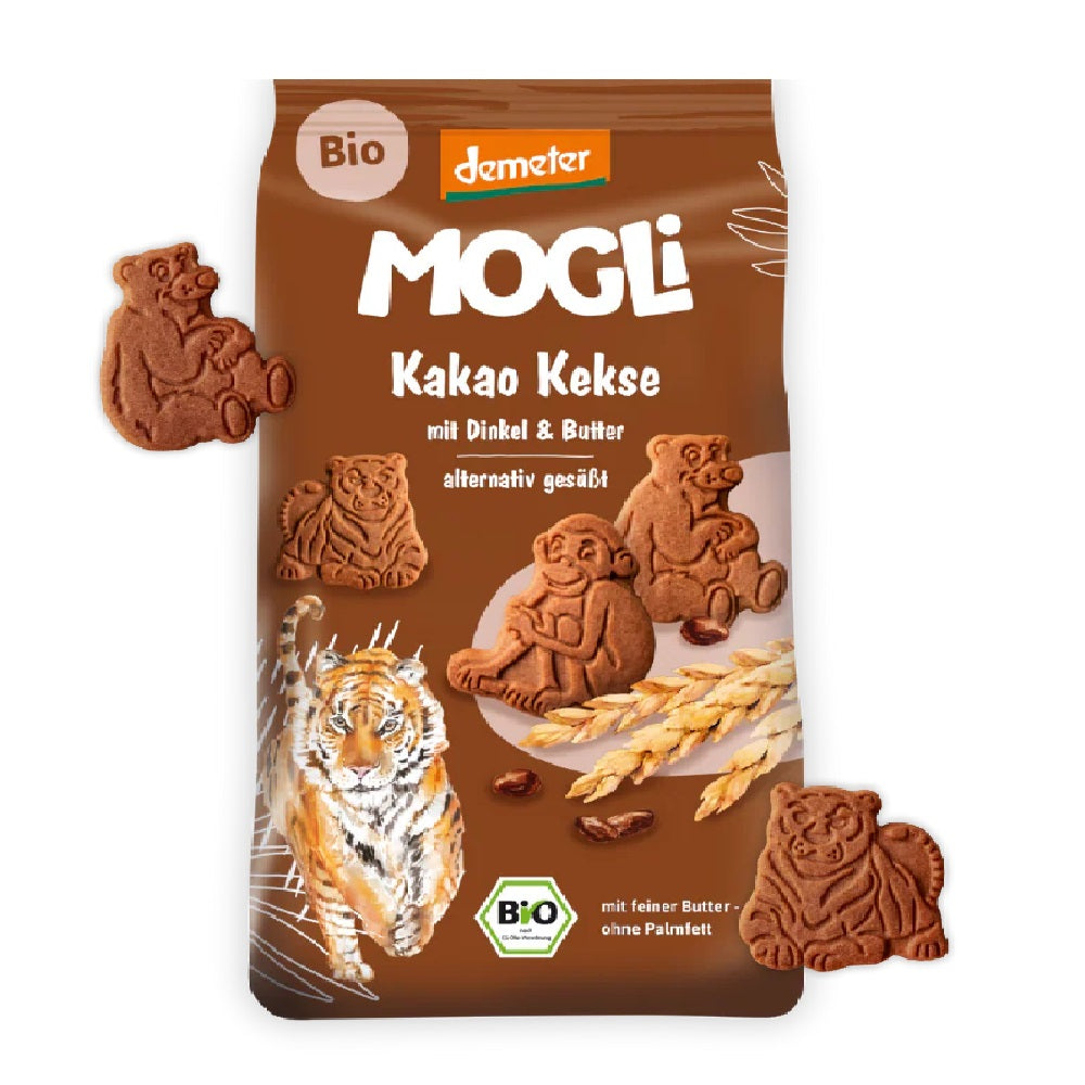 Mogli Organic Cacao Biscuits with Spelt & Butter, 125g