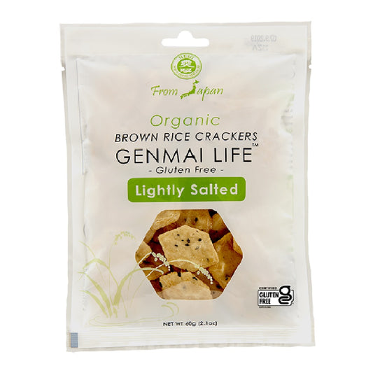 Muso Organic Brown Rice Crackers Lightly Salted, 60g