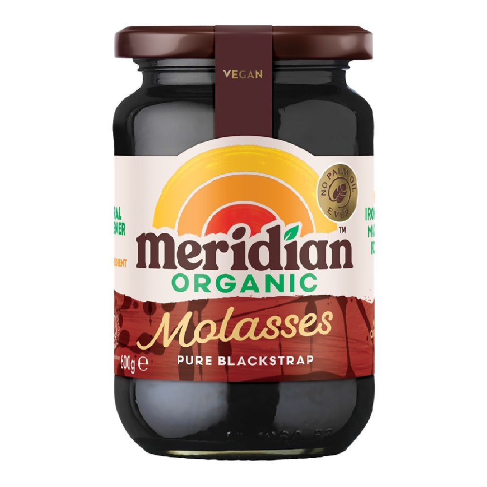 Natures Energy Meridian Organic Fairtrade Molasses Pure Blackstrap, 600g