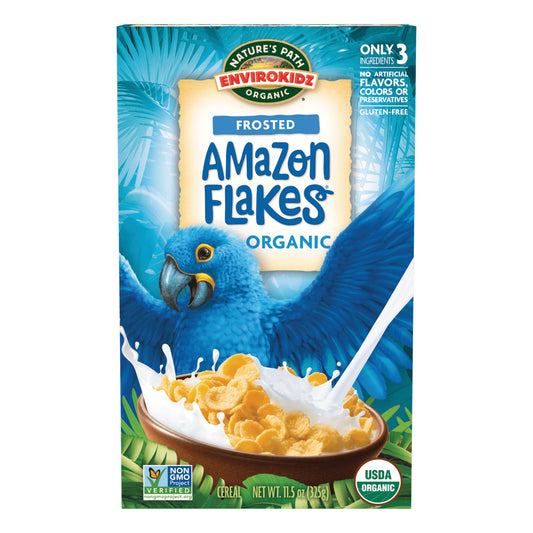 Natures Path Envirokidz Organic Frosted Amazon Flakes Cereal, 400g