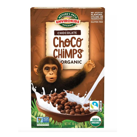 Natures Path Organic Chocolate Choco Chimps Cereal, 284g