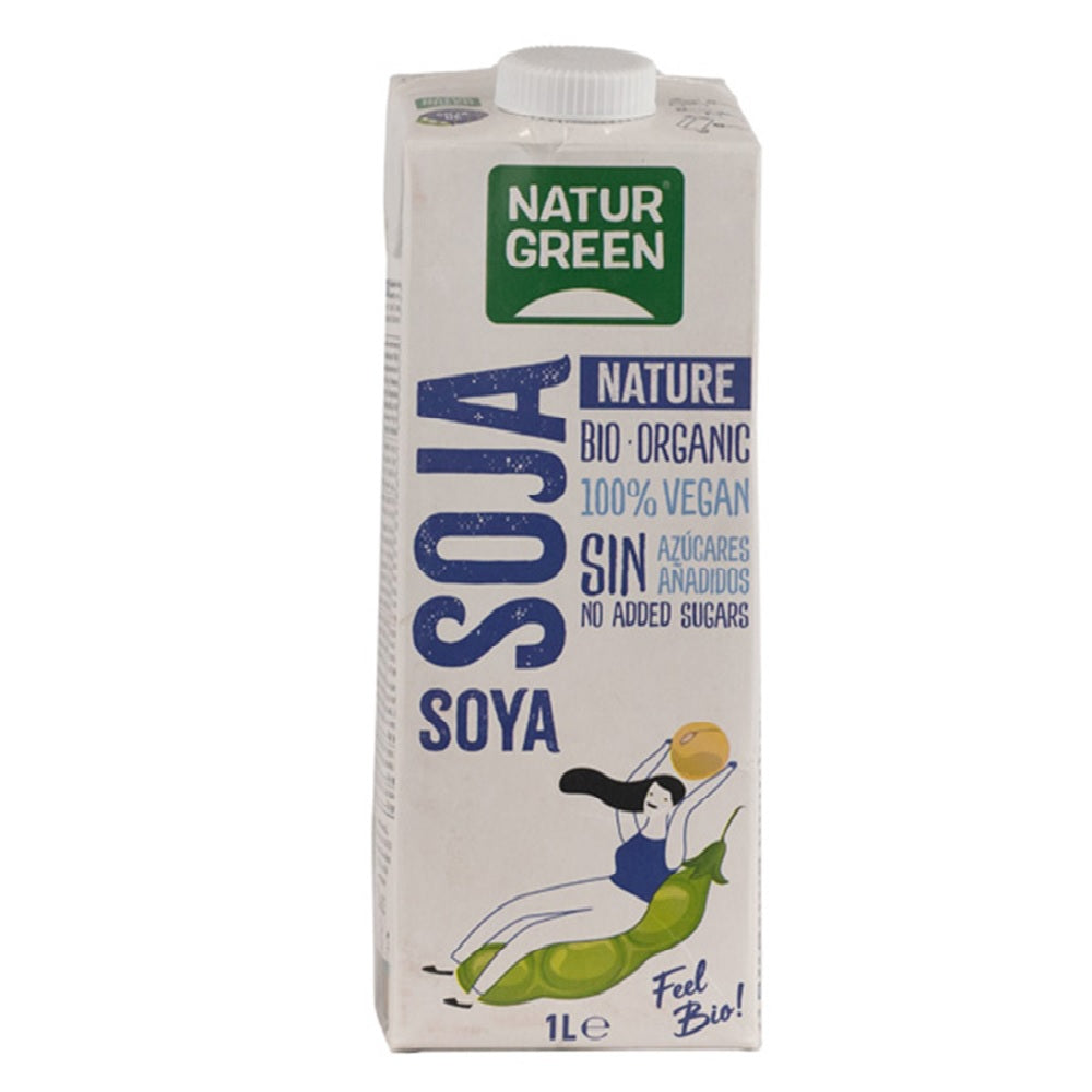 Naturgreen Organic Soya Milk Drink Nature, 1 L
