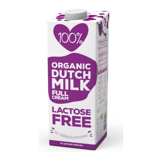 Organic Dutch Lactose Free Milk From Netherlands, 1 Litre
