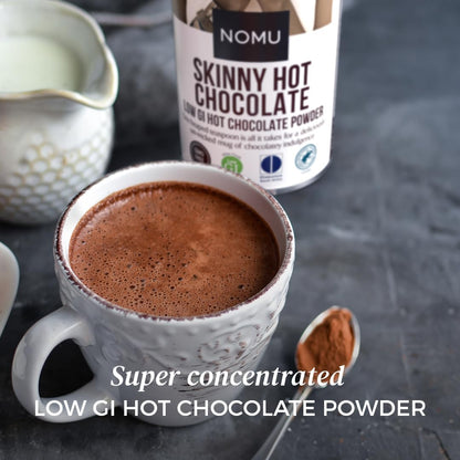 Nomu Skinny Hot Chocolate, Low GI Hot Chocolate Powder, 200g