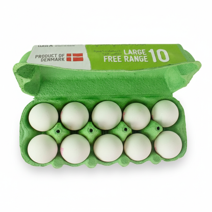 Organic Source Free Range White Eggs, Pack of 10