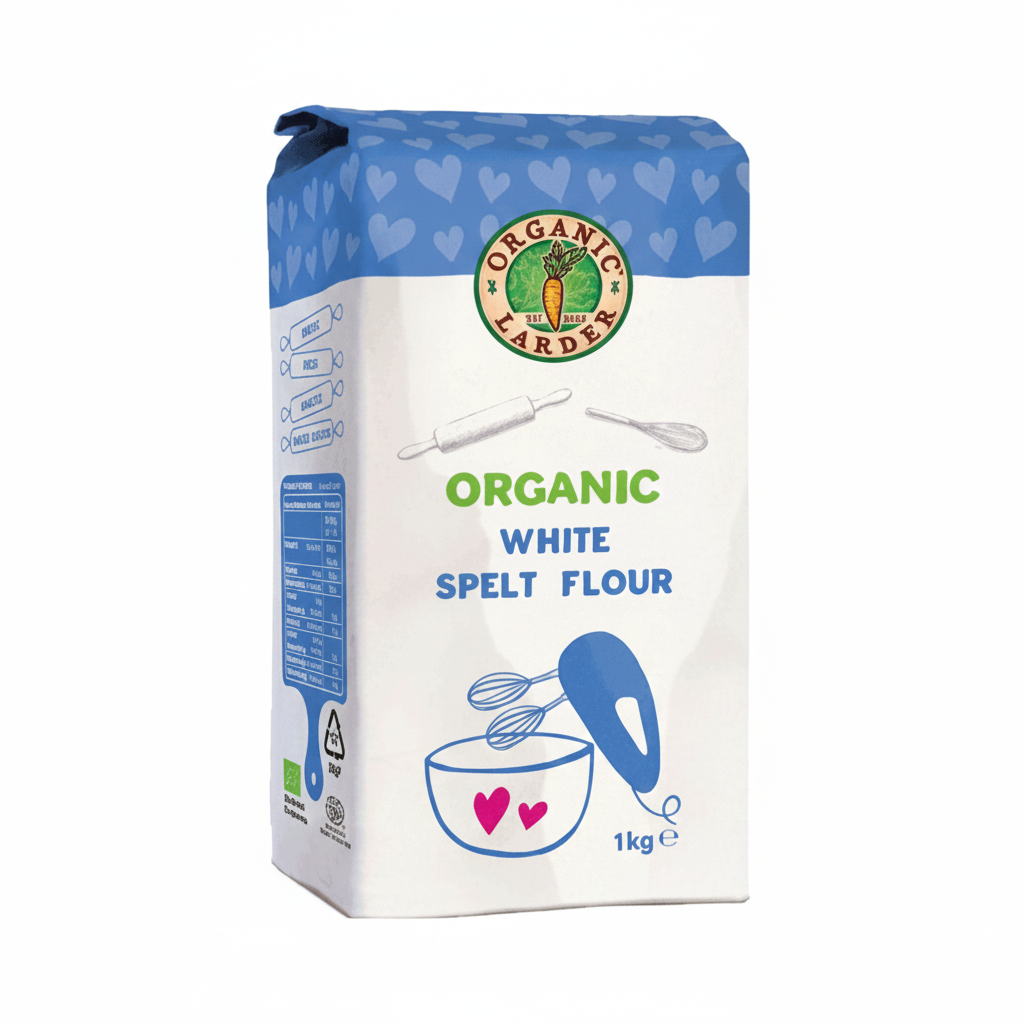 Organic Larder White Spelt Flour, 1 kg