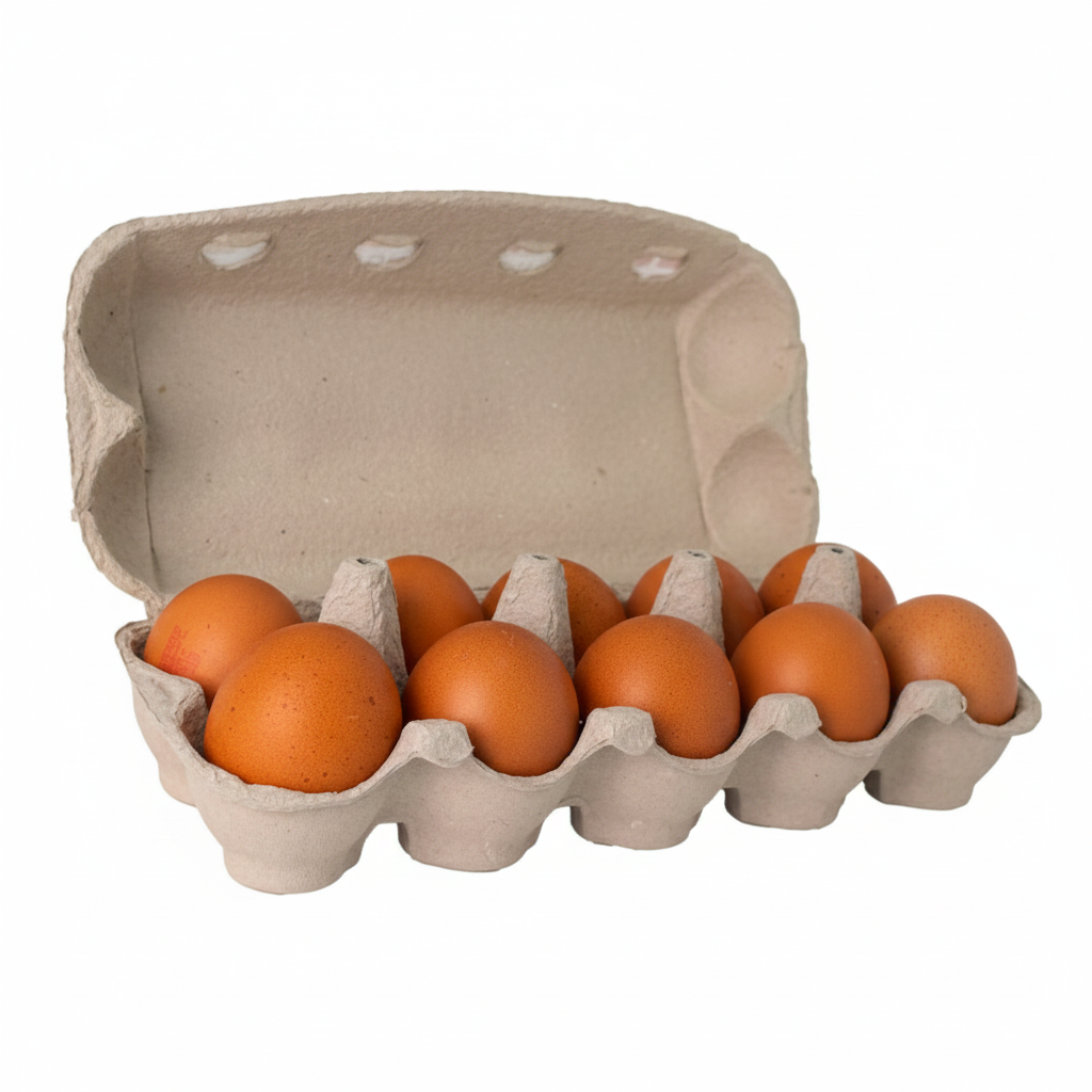 Organic Larder Large Brown Organic Free Range Eggs, Pack of 10