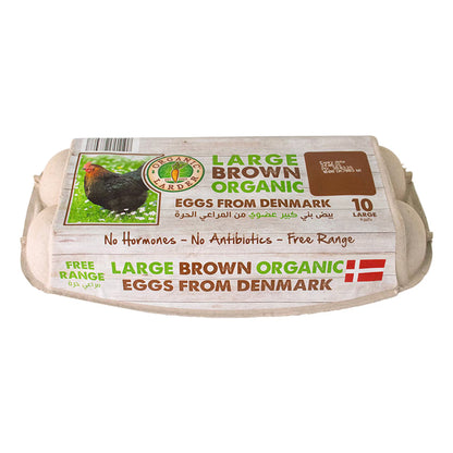 Organic Larder Large Brown Organic Free Range Eggs, Pack of 10