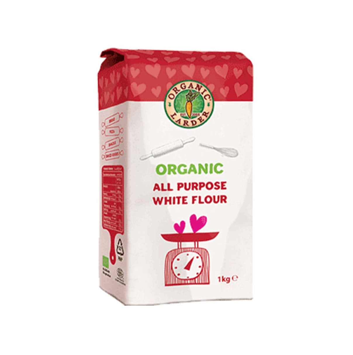 Organic Larder All Purpose White Flour, 1 kg
