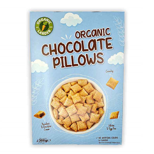 Organic Larder Chocolate Cereal Pillows, 300g