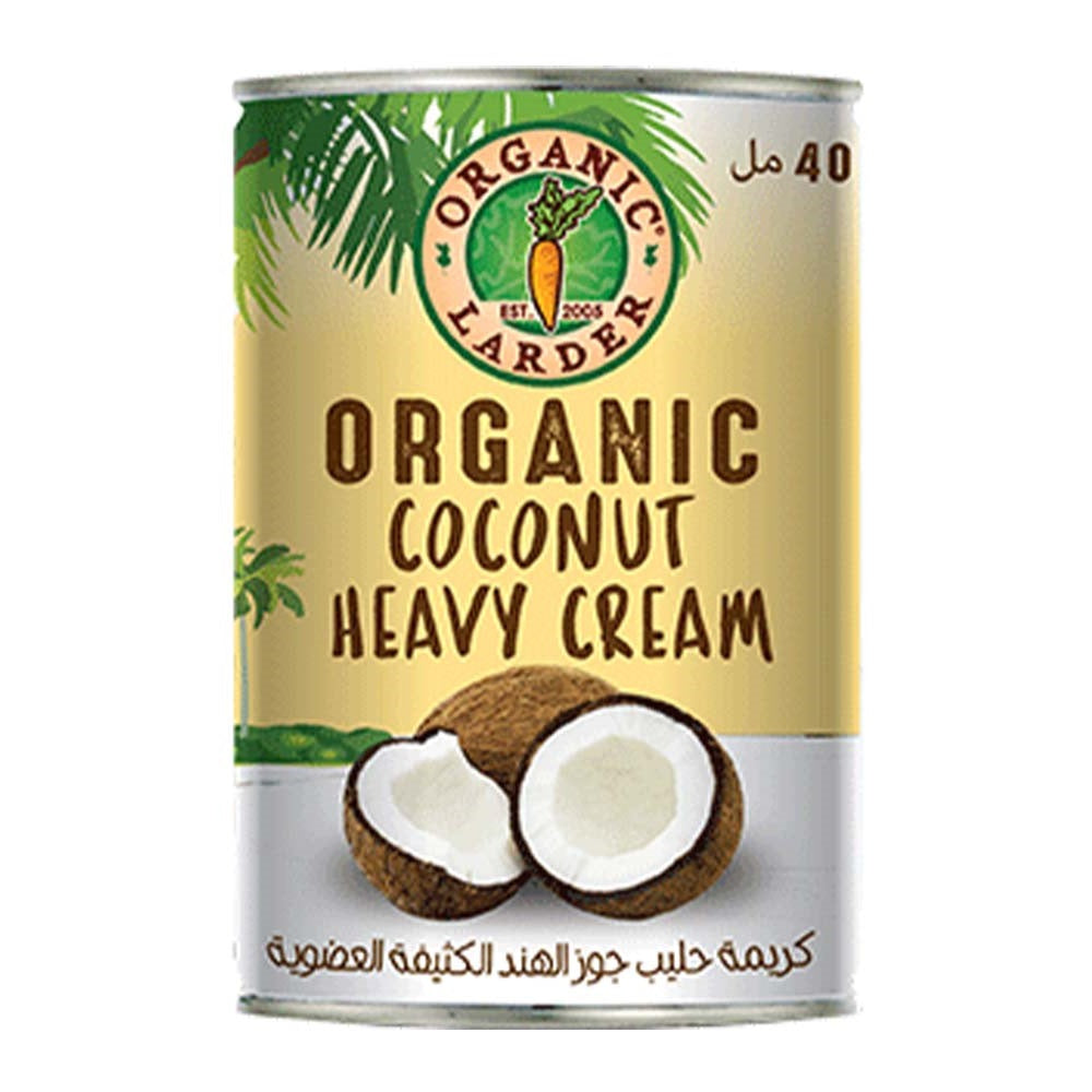 Organic Larder Coconut Heavy Cream, 400ml