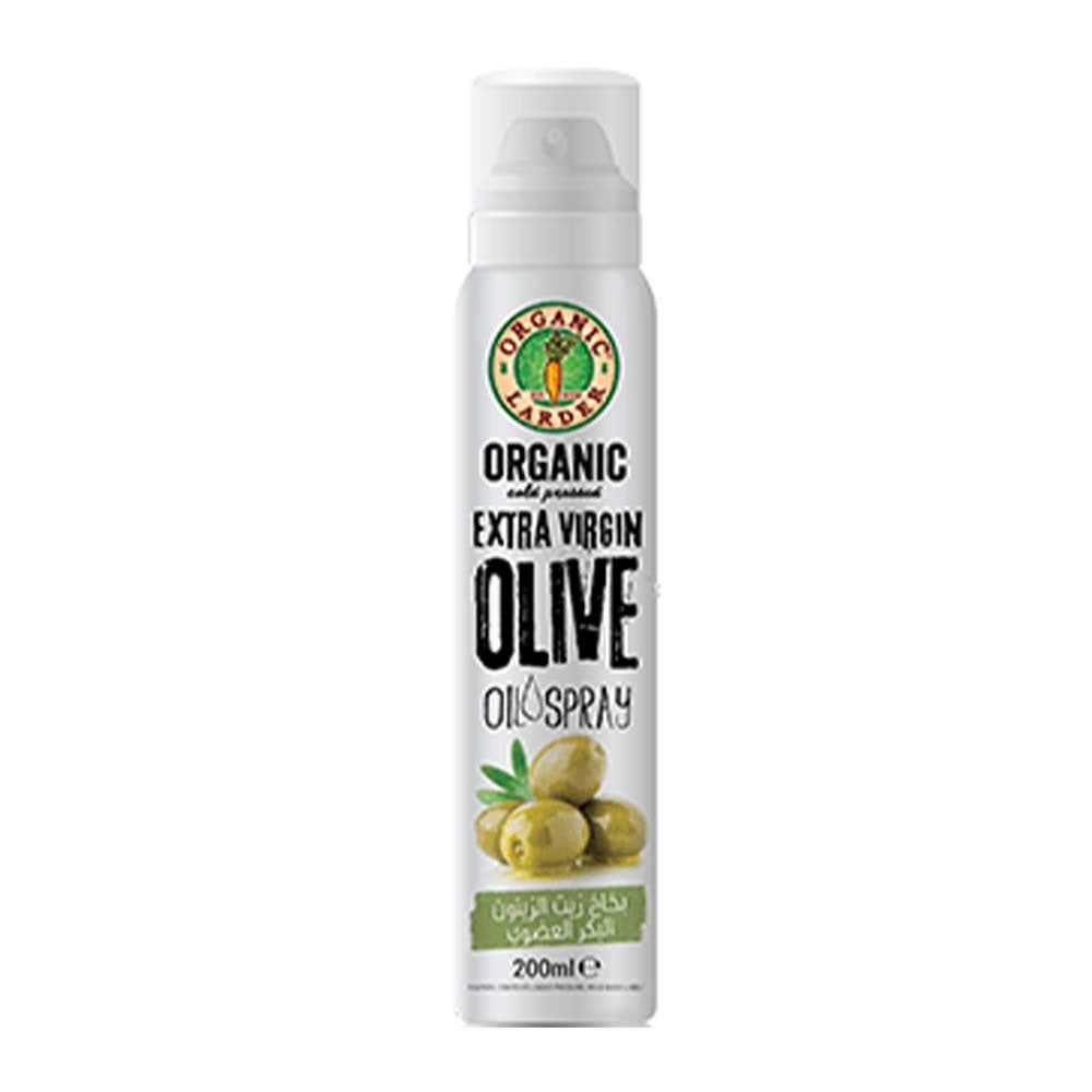 Organic Larder Cold Pressed Extra Virgin Olive Oil Spray, 200ml