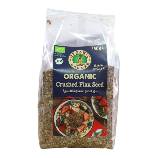 Organic Larder Crushed Flax Seed, 350g