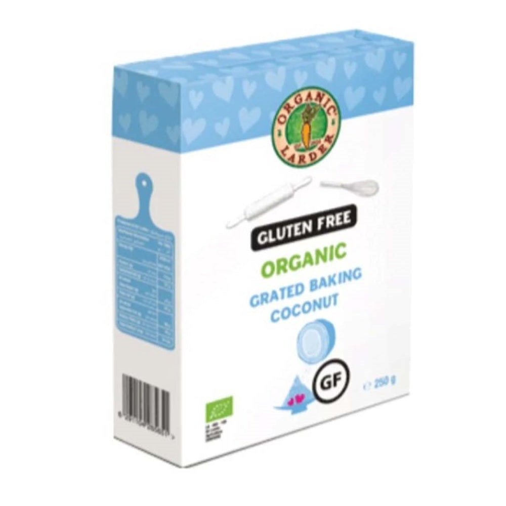 Organic Larder Grated Baking Coconut, 250g