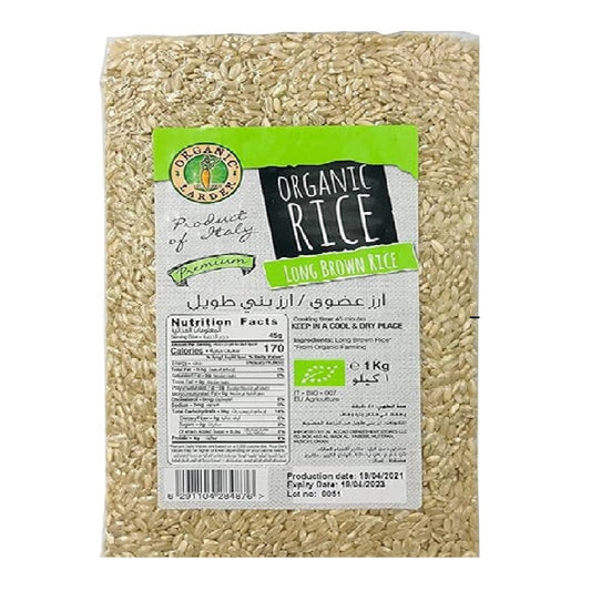 Organic Larder Long Brown Rice, 1 kg