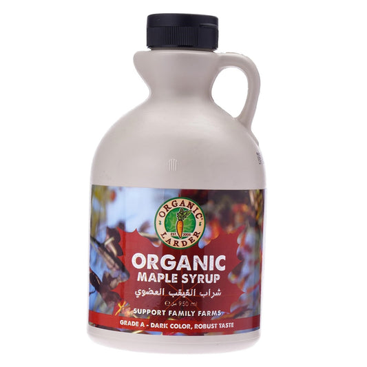 Organic Larder Maple Syrup Grade A Dark, 950mL