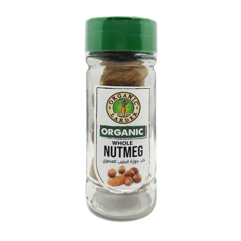 Organic Larder Organic Whole Nutmeg, 50g