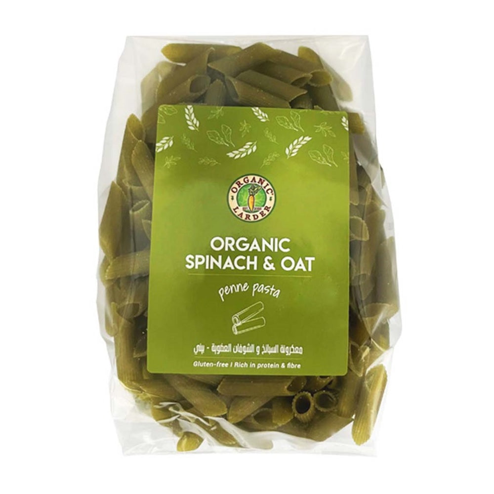 Organic Larder Spinach & Oat Penne Pasta, 300g
