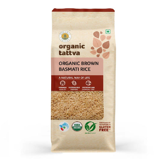Organic Tattva Brown Basmati Rice, 1 kg